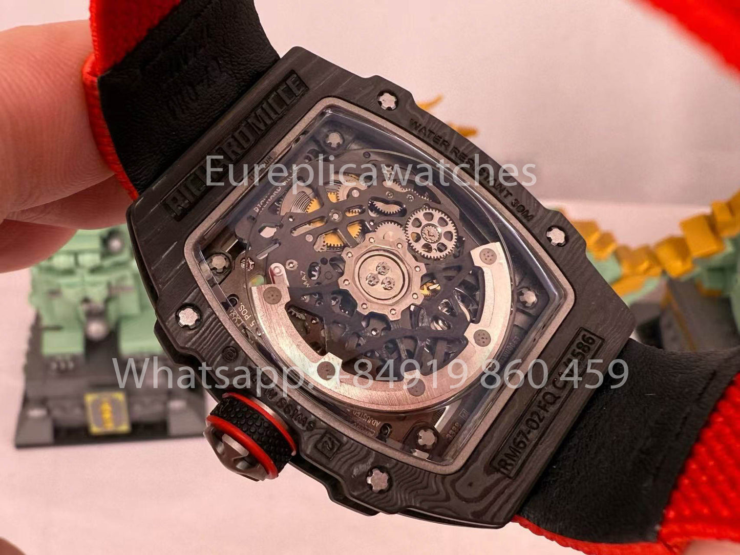 Реплика Richard Mille RM67-02 Extra Flat Carbon NTPT 1:1 Лучший клон V5 Новейшая версия