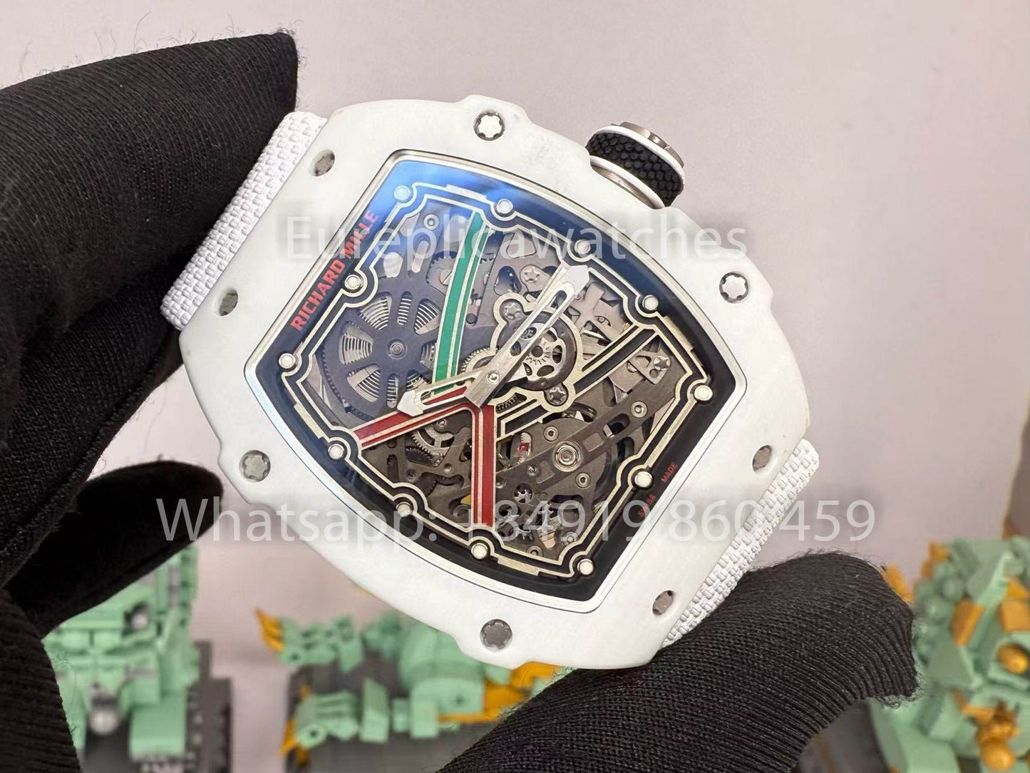 Реплика Richard Mille RM67-02 United Arab Emirates Carbon NTPT 1:1 Лучший клон V5 Новейшая версия