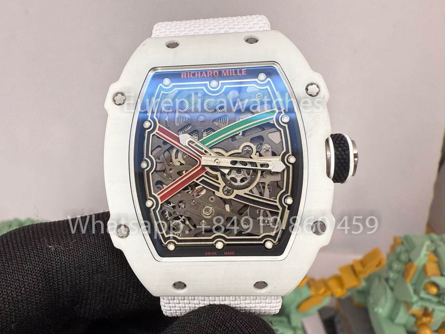 Реплика Richard Mille RM67-02 United Arab Emirates Carbon NTPT 1:1 Лучший клон V5 Новейшая версия