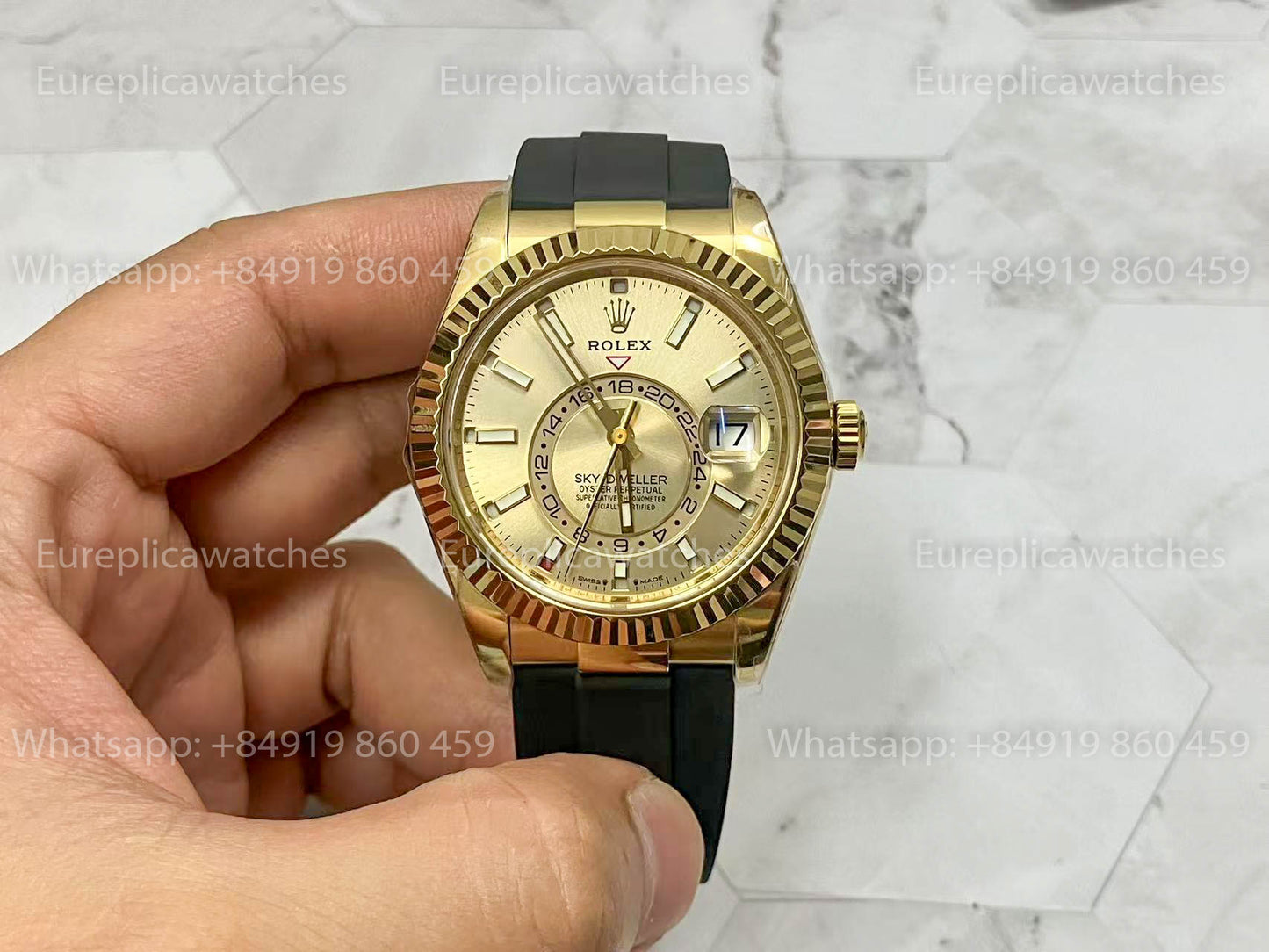 롤렉스 오이스터 Perpetual Sky-Dweller M336239 Silver dial 1:1 Best Clone ZF 팩토리 190 gram