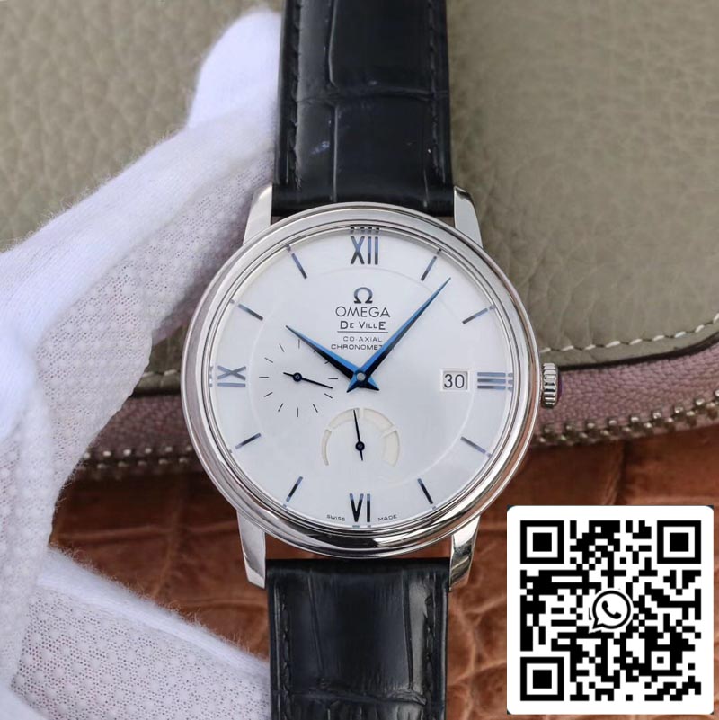 Omega De Ville Series 424.53.40.21.04.001 ZF factory 1:1 Best Edition white dial Swiss Cal.2627 US Replica Watch