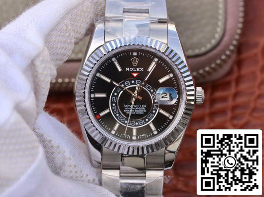 Rolex SKY DWELLER 326139 Best 1:1 에디션 Best 팩토리 블랙 다이얼