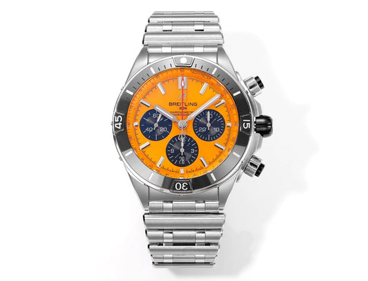 Breitling Super Chronomat B01 AB01364A1I1S1 44mm BLS 팩토리 1:1 Best 에디션 Orange Dial
