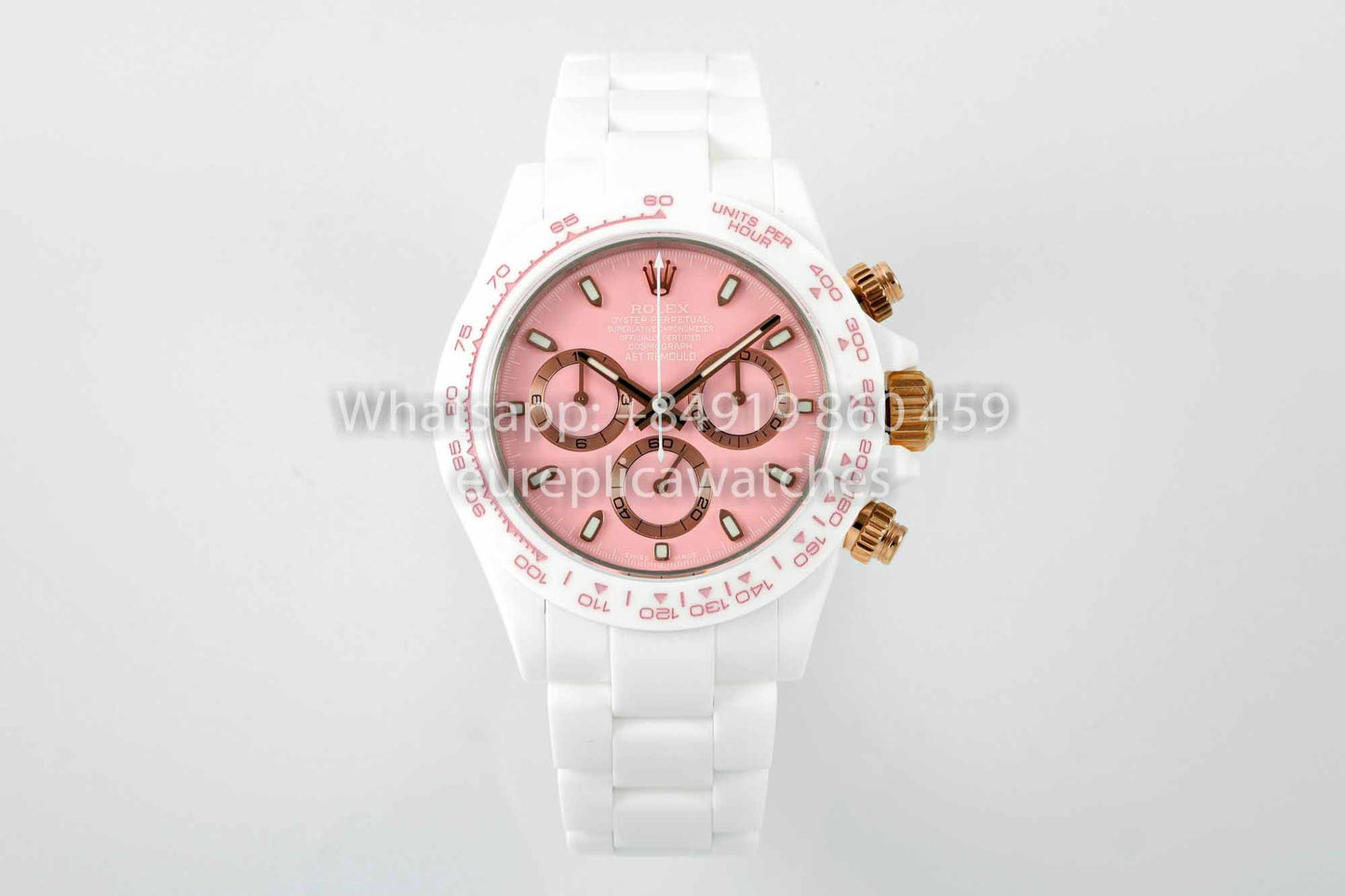 AET REMOULD Custom 롤렉스 데이토나 화이트 세라믹 чехол Pink Dial 1:1 Best Clone N6F 팩토리