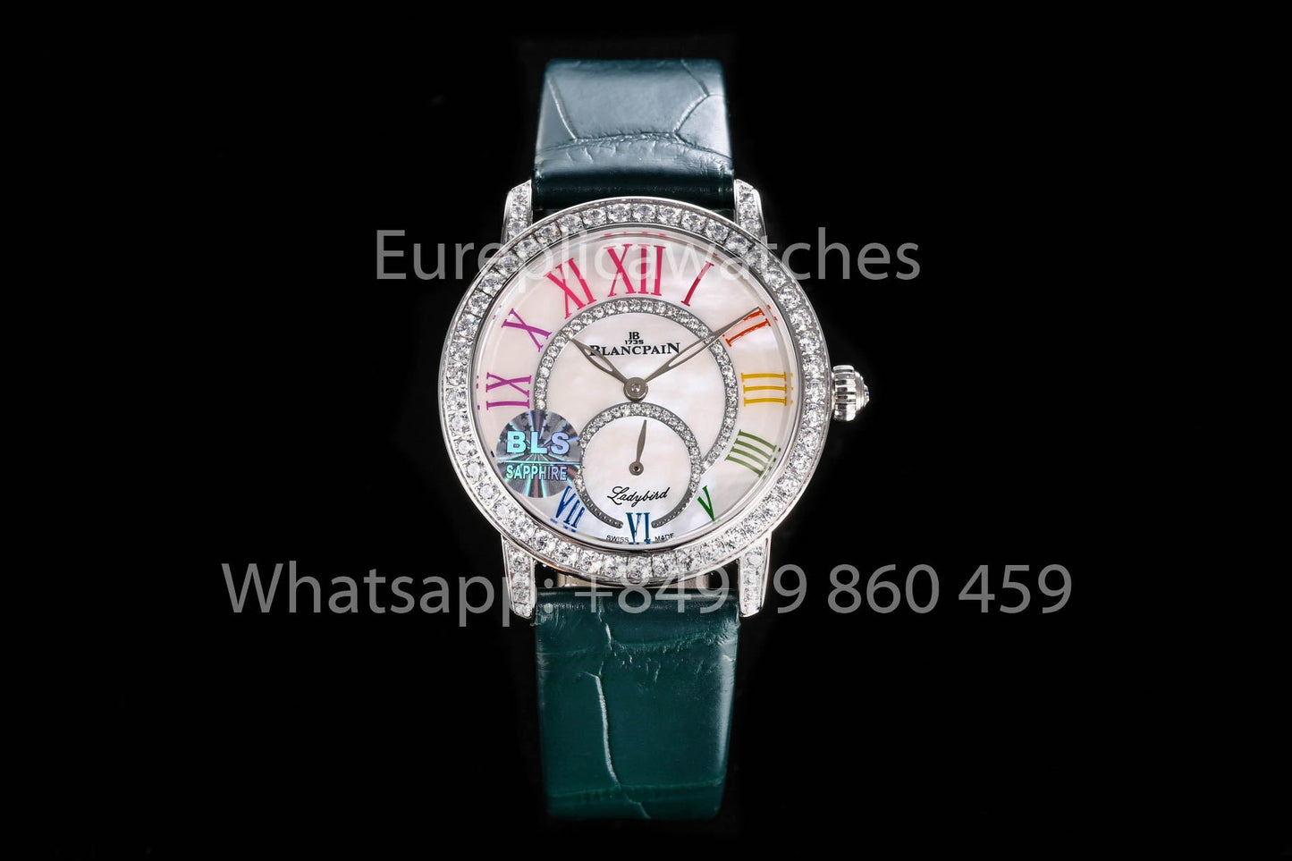 BLANCPAIN LADYBIRD COLORS PHASES DE LUNA BLS 팩토리 1:1 Best Clone Mother of Pearl Dial