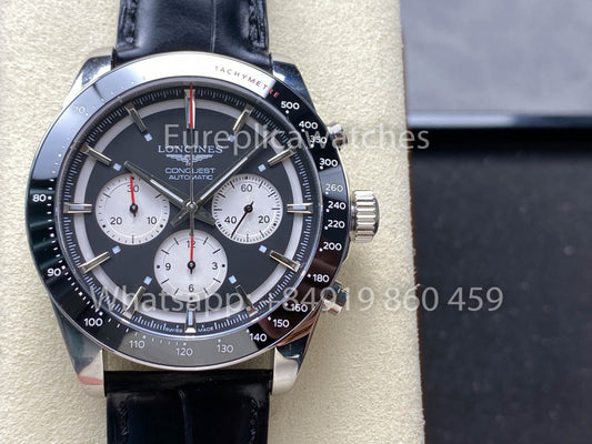 Longines Conquest L3.835.4.52.6 42mm 1:1 Best Clone 가죽 스트랩