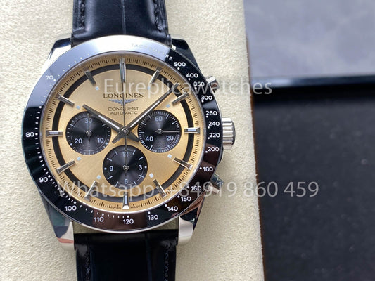 Longines Conquest L3.835.4.98.9 L38354989 42mm 1:1 Best Clone 가죽 스트랩