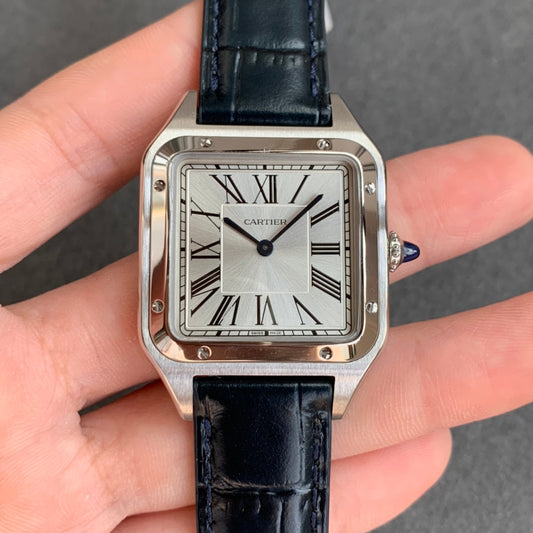 Cartier Santos-Dumont WGSA0022 1:1 Лучший чехол для часов F1 팩토리 스테인리스 스틸