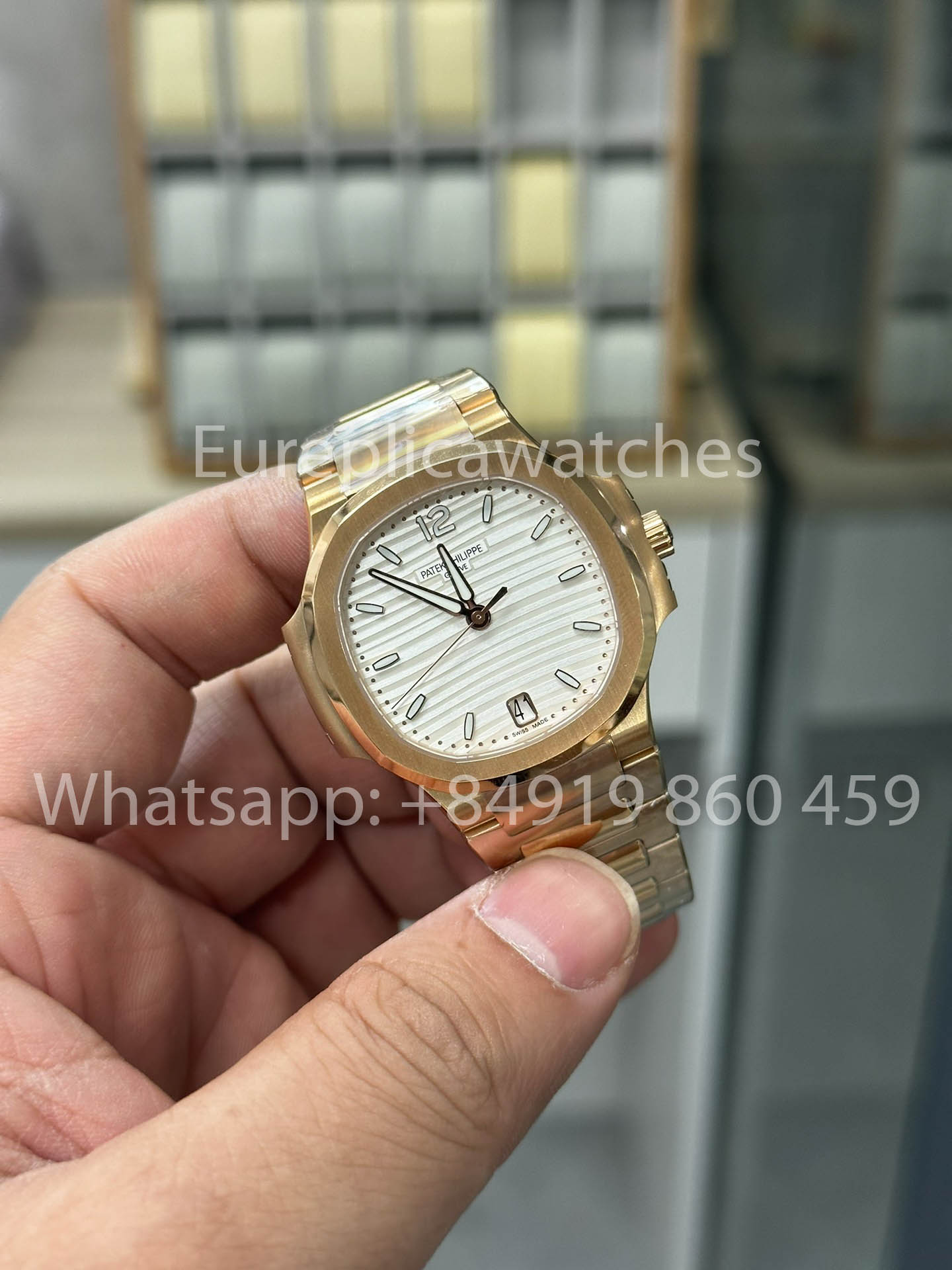 파텍 필립 노틸러스 Ladies 7118/1R-001 로즈 골드 1:1 Best Clone 3K 팩토리