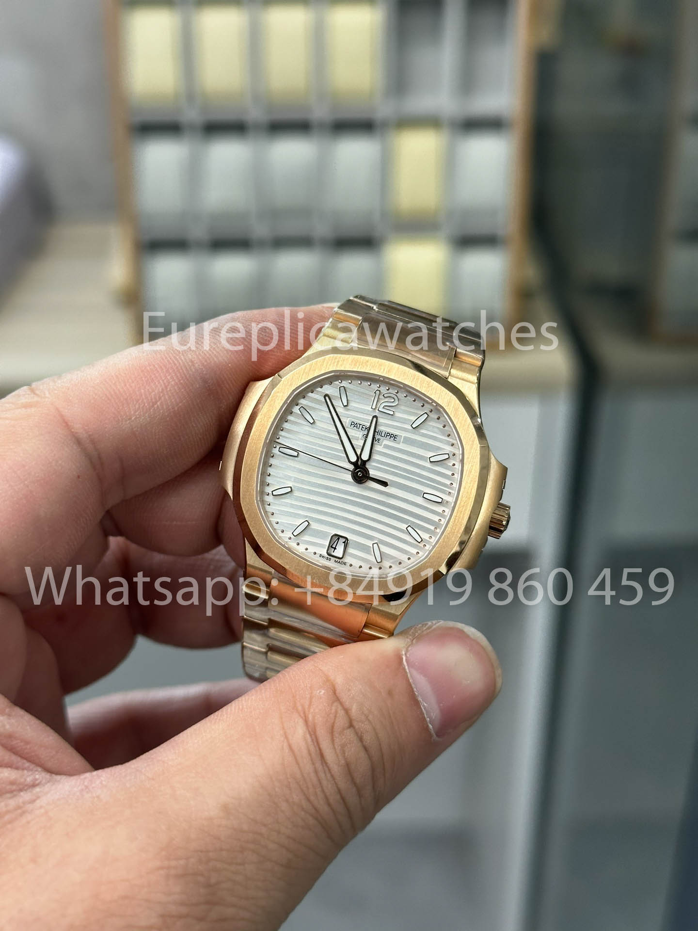 파텍 필립 노틸러스 Ladies 7118/1R-001 로즈 골드 1:1 Best Clone 3K 팩토리
