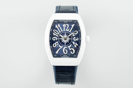 Franck Muller V32 Women's Yachting 1:1 Best 에디션 ABF 팩토리 블루 다이얼