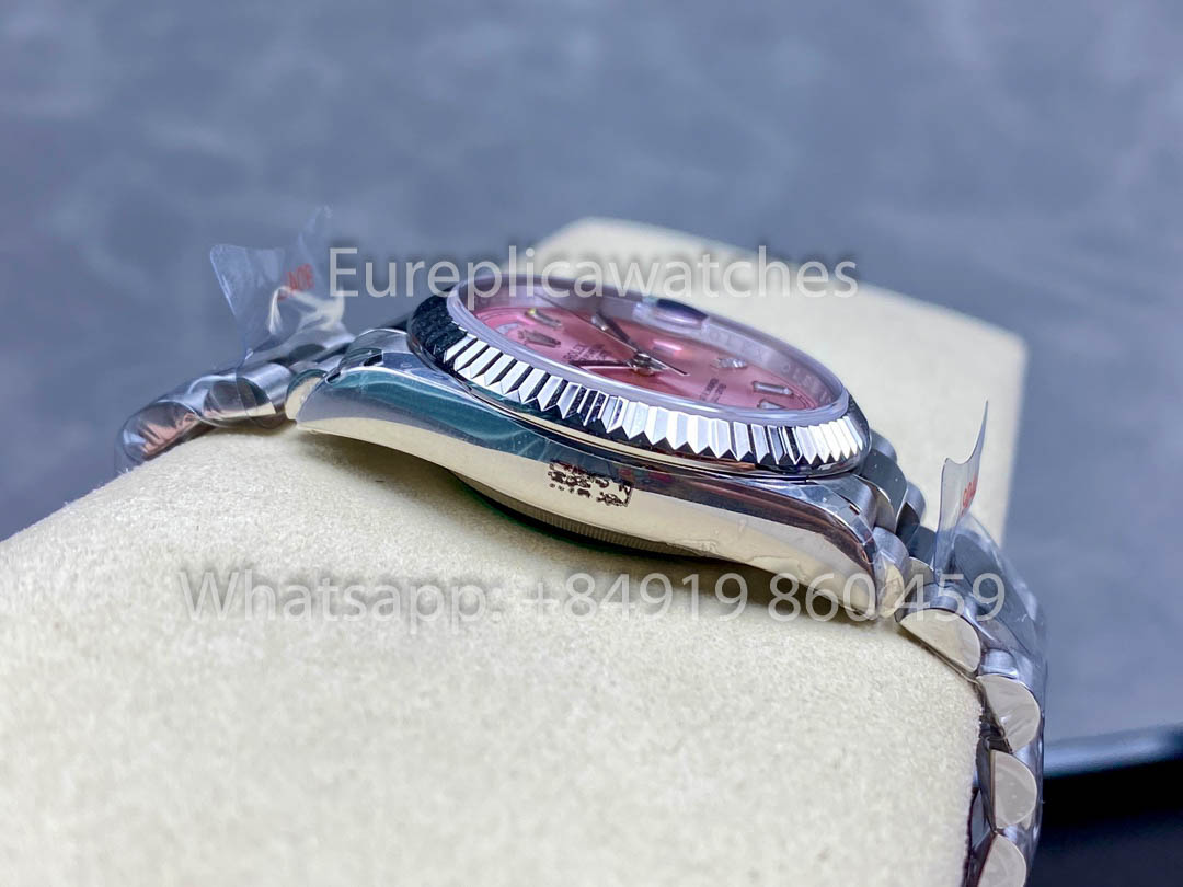 Rolex Day Date 128236-0024 화이트 Gold 1:1 Best Clone 8+ 팩토리 Counterweight Version