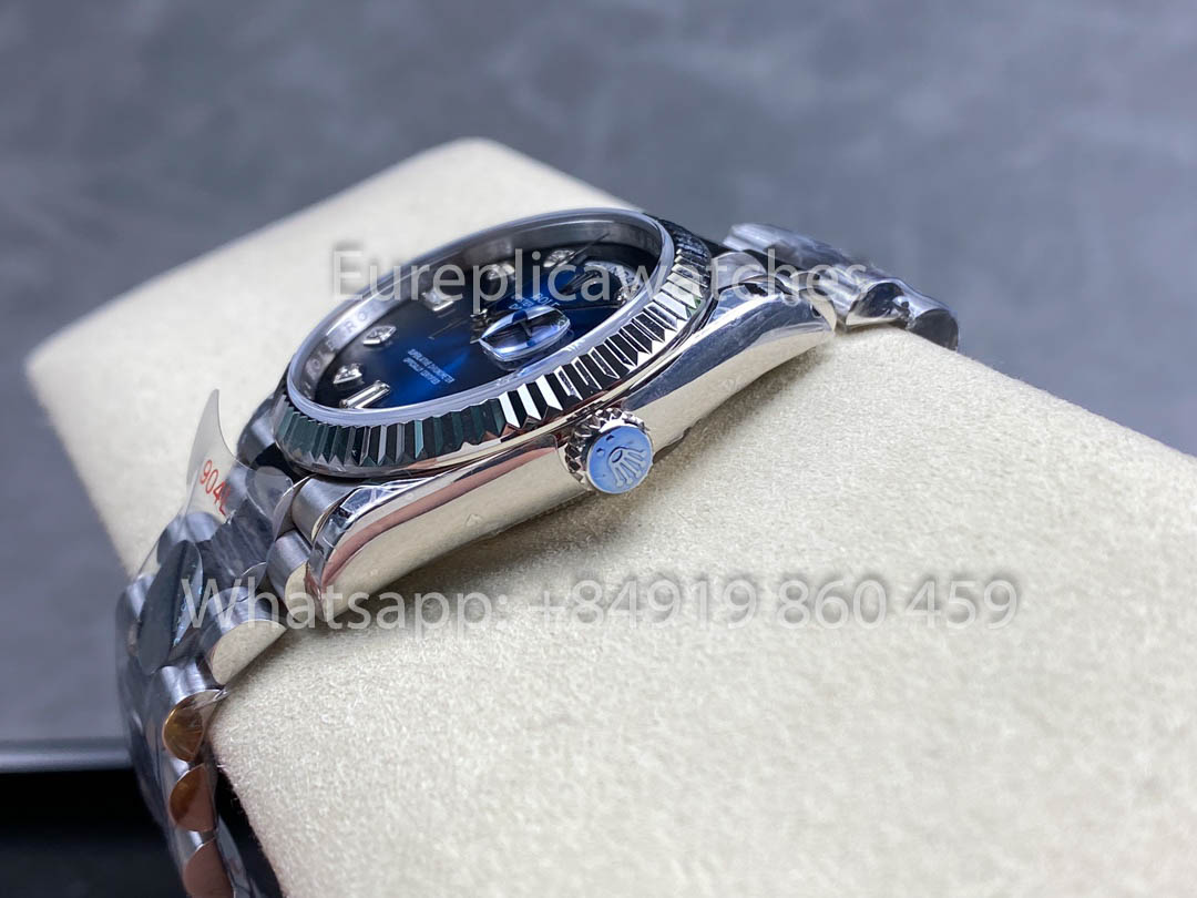 Rolex Day Date 128239-0023 화이트 Gold 1:1 Best Clone 8+ 팩토리 Counterweight Version