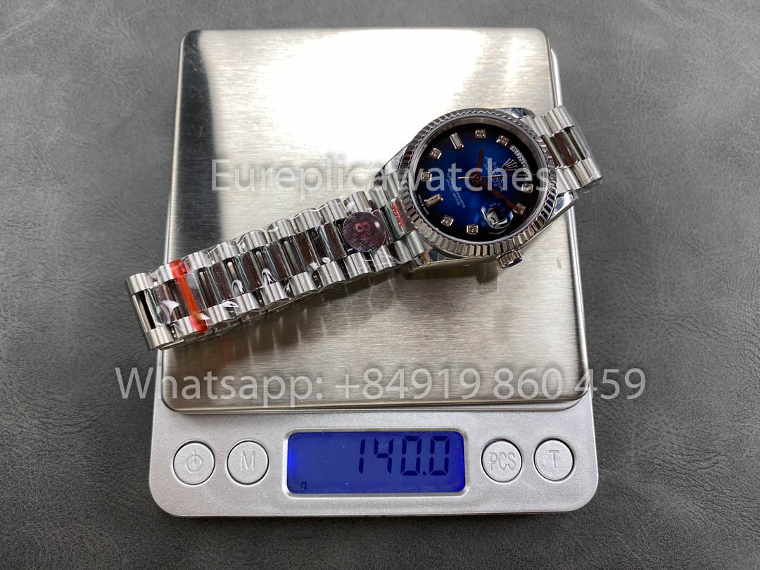 Rolex Day Date 128239-0023 화이트 Gold 1:1 Best Clone 8+ 팩토리 Counterweight Version