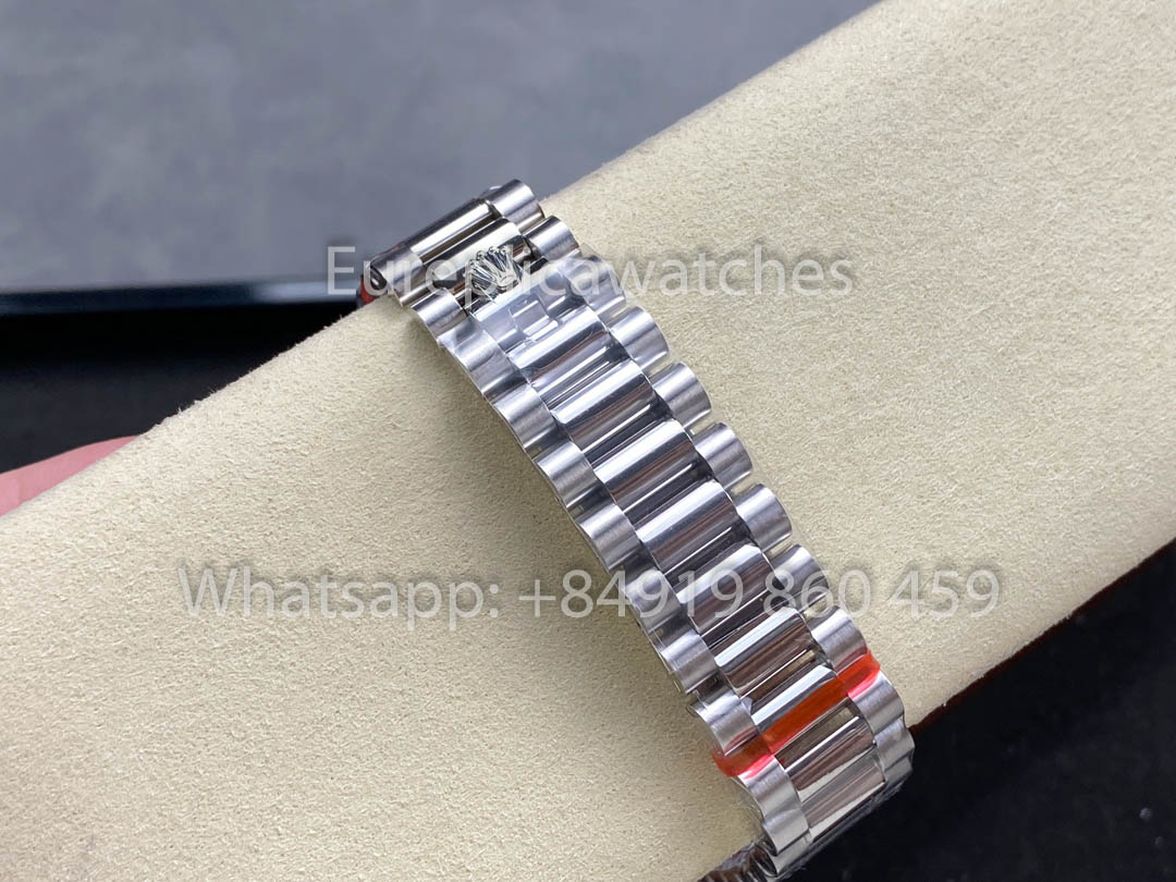 Rolex Day Date 128239-0023 화이트 Gold 1:1 Best Clone 8+ 팩토리 Counterweight Version