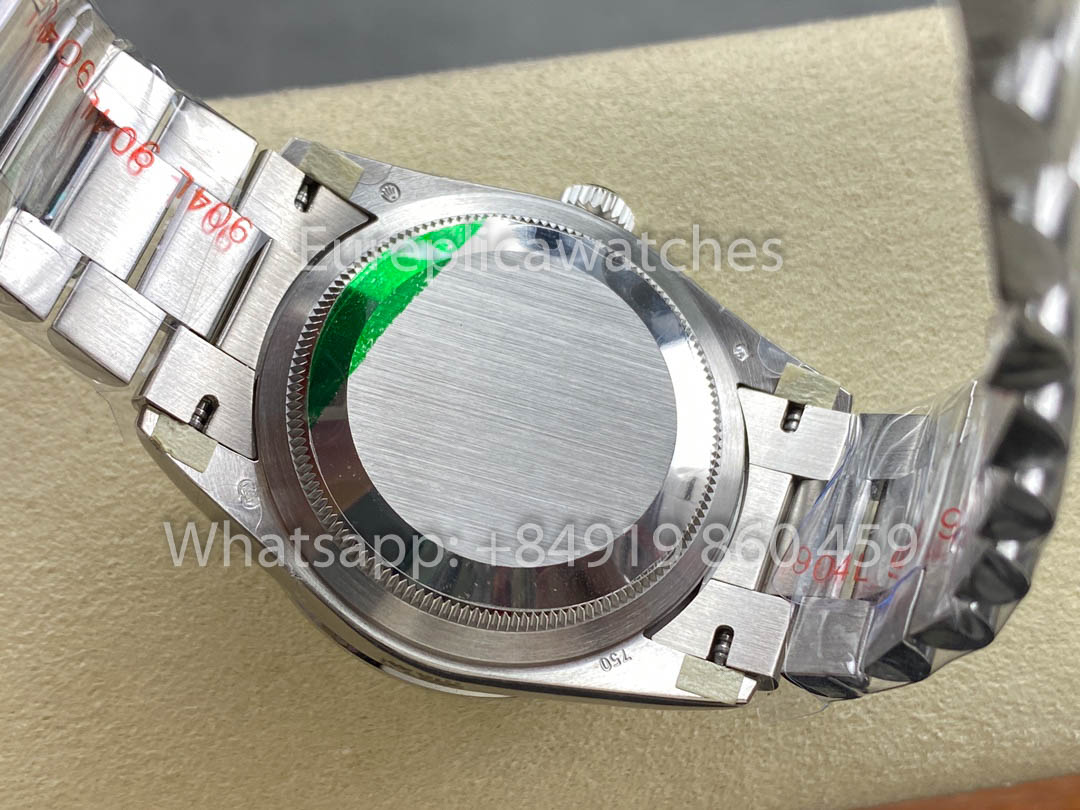 Rolex Day Date m128399tbr-0029 화이트 Gold 1:1 Best Clone 8+ 팩토리 Counterweight Version
