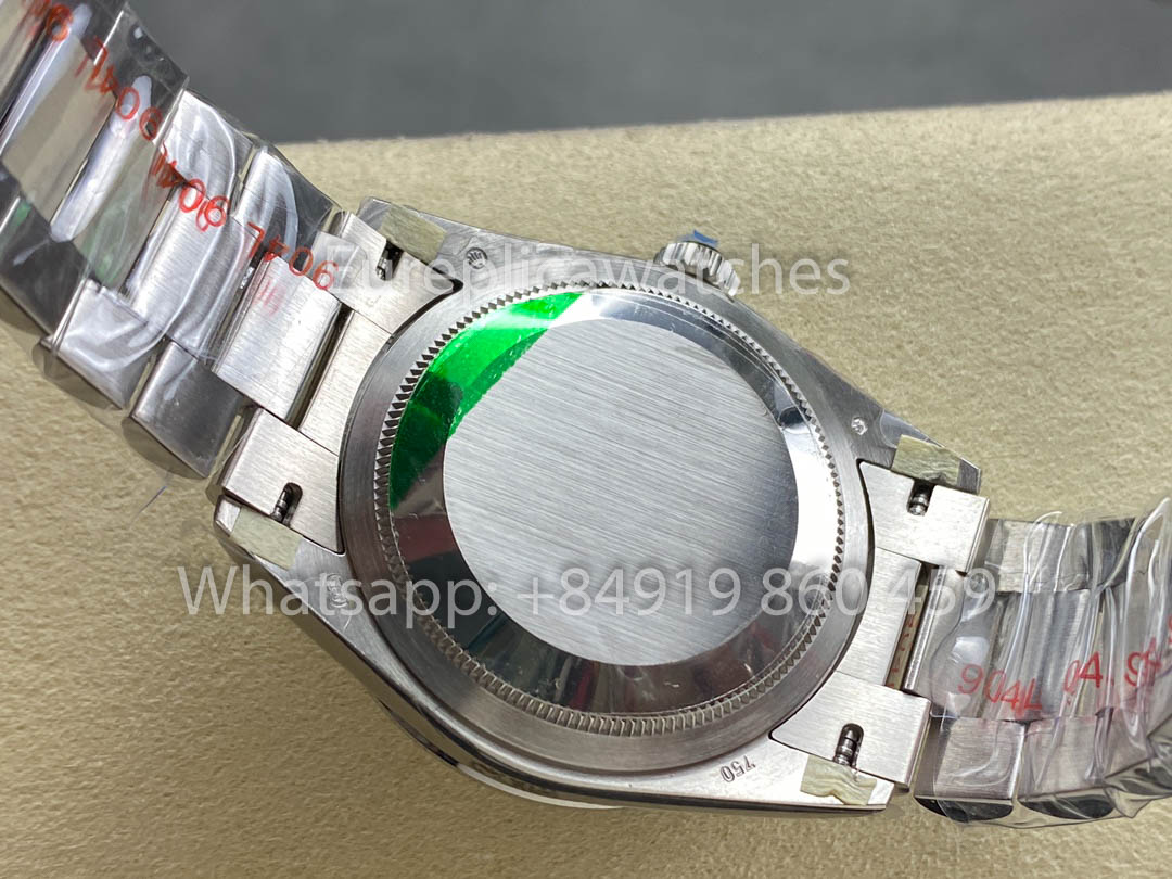 Rolex Day Date m128349rbr-0008 화이트 Gold 1:1 Best Clone 8+ 팩토리 Counterweight Version