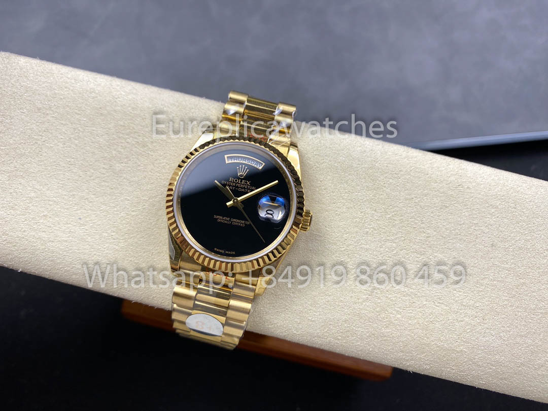 Rolex Day Date Ref. 128238 옐로 골드 1:1 Best Clone 8+ 팩토리 Counterweight Version