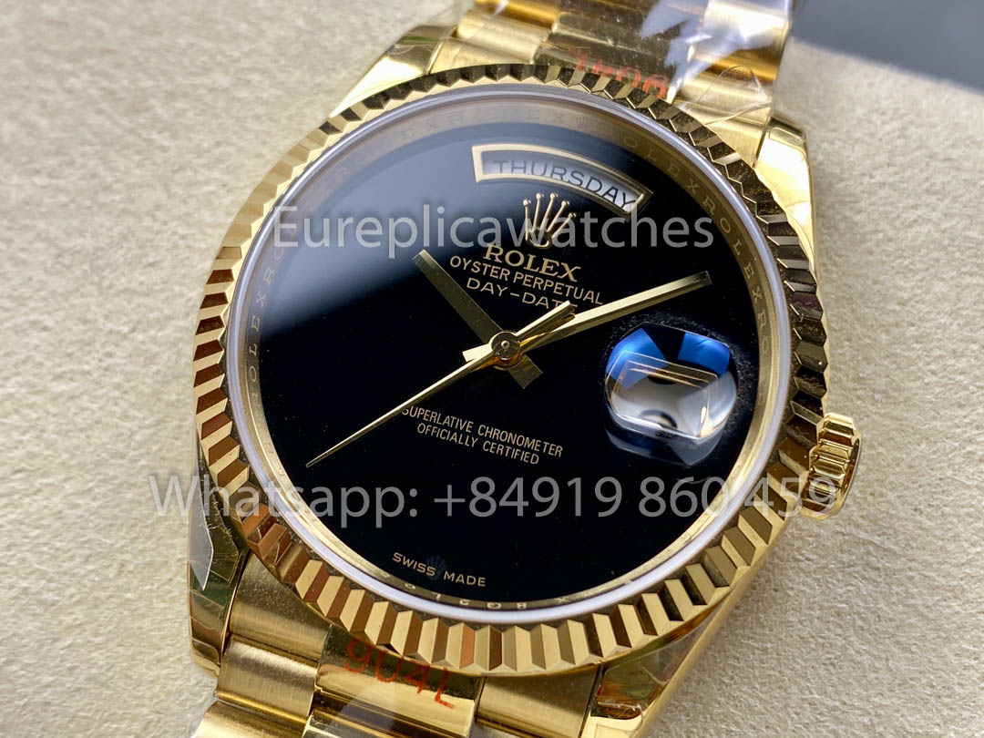 Rolex Day Date Ref. 128238 옐로 골드 1:1 Best Clone 8+ 팩토리 Counterweight Version