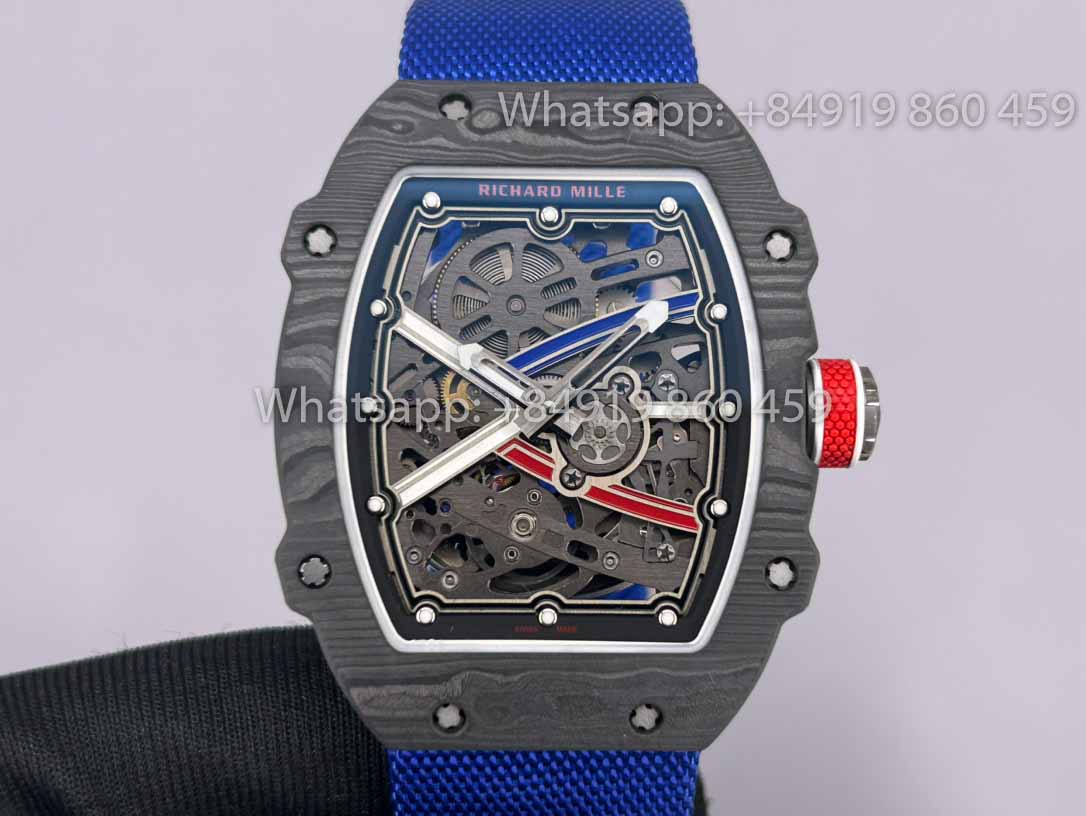 Реплика Richard Mille RM67-02 Carbon NTPT Себастьен Ожье 1:1 Лучший клон V2