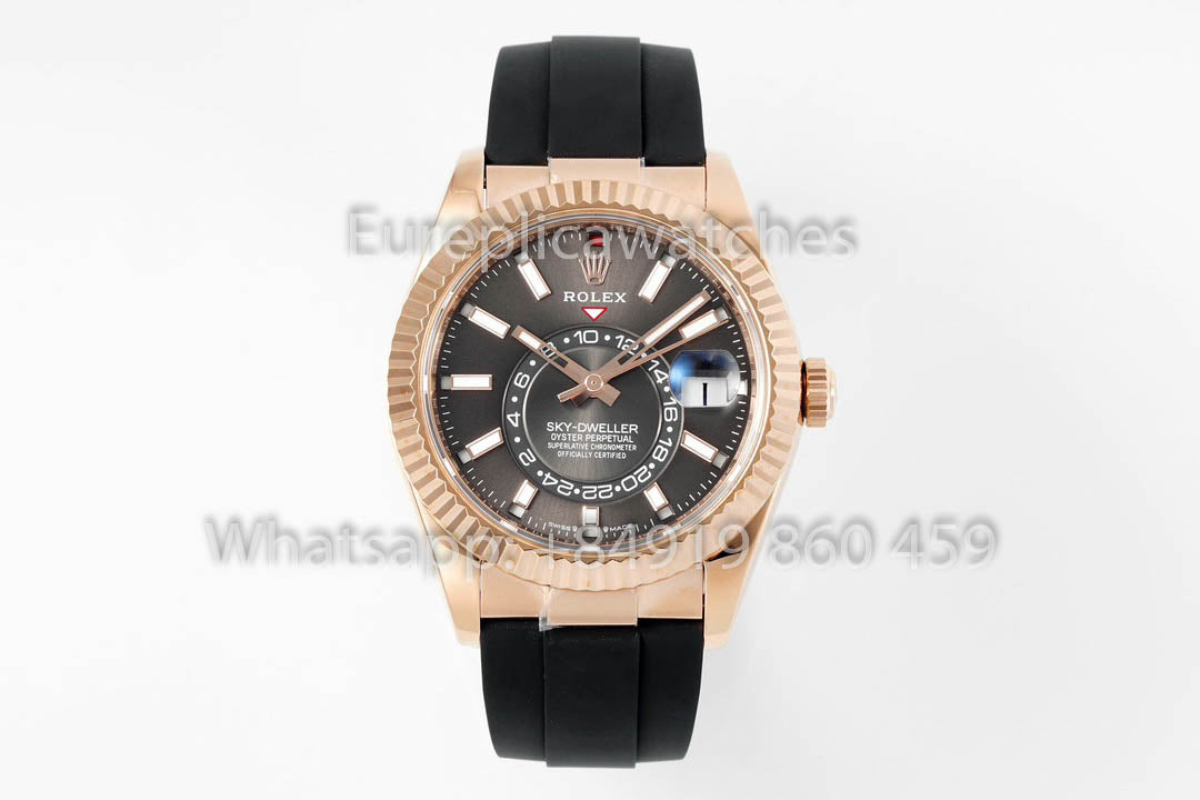 롤렉스 오이스터 Perpetual Sky-Dweller M336239 그레이 다이얼 로즈 골드 1:1 Best Clone ZF 팩토리 190 gram