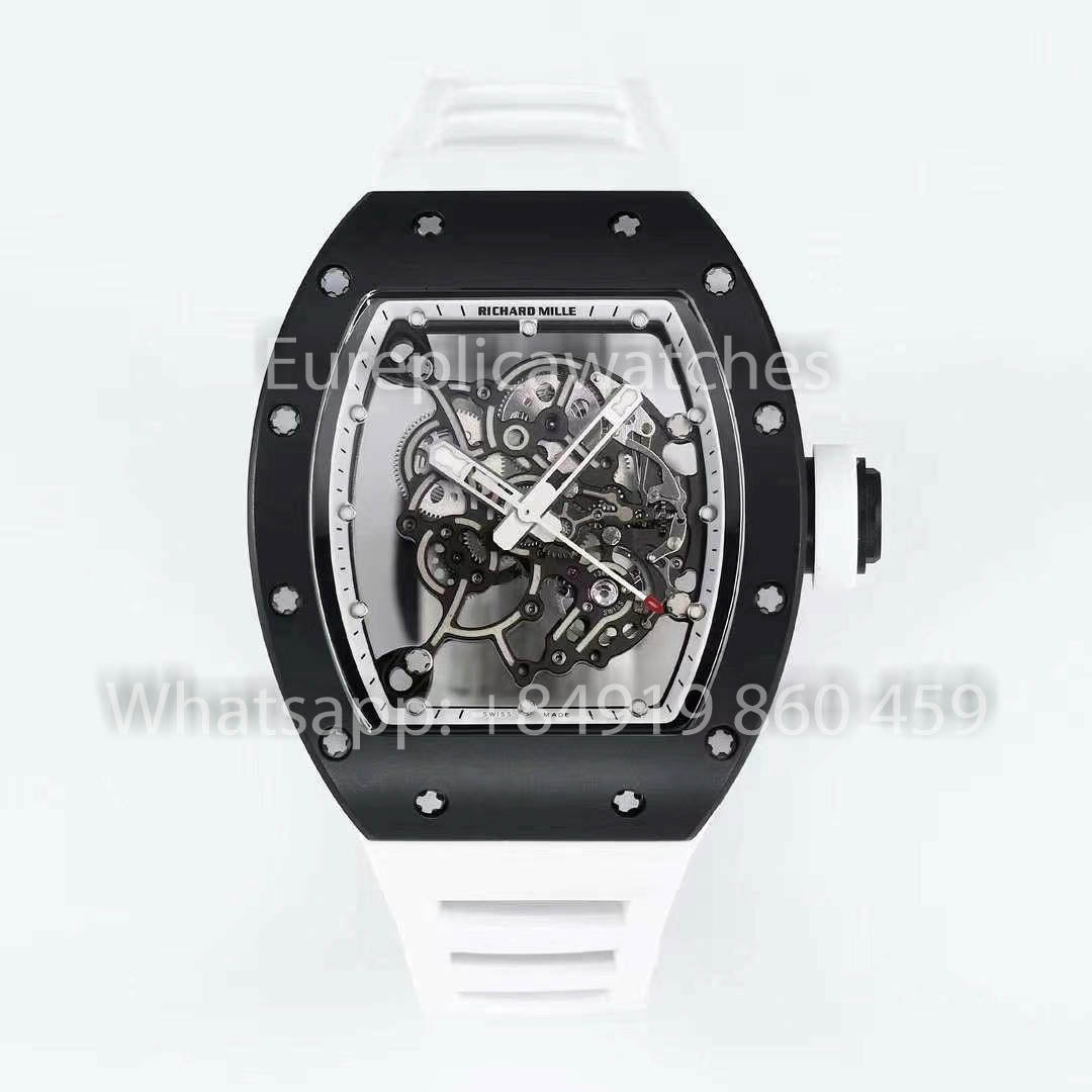 RICHARD MILLE RM055 Чехол 1:1 Best Clone APS 팩토리 화이트 Ремешок