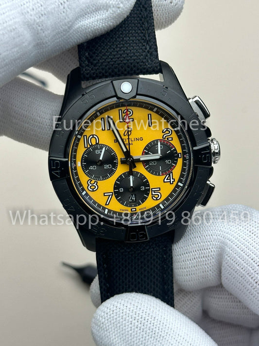 Breitling Avenger B01 크로노그래프 44 Night Mission 1:1 Best Clone BLS 팩토리 블랙 Strap