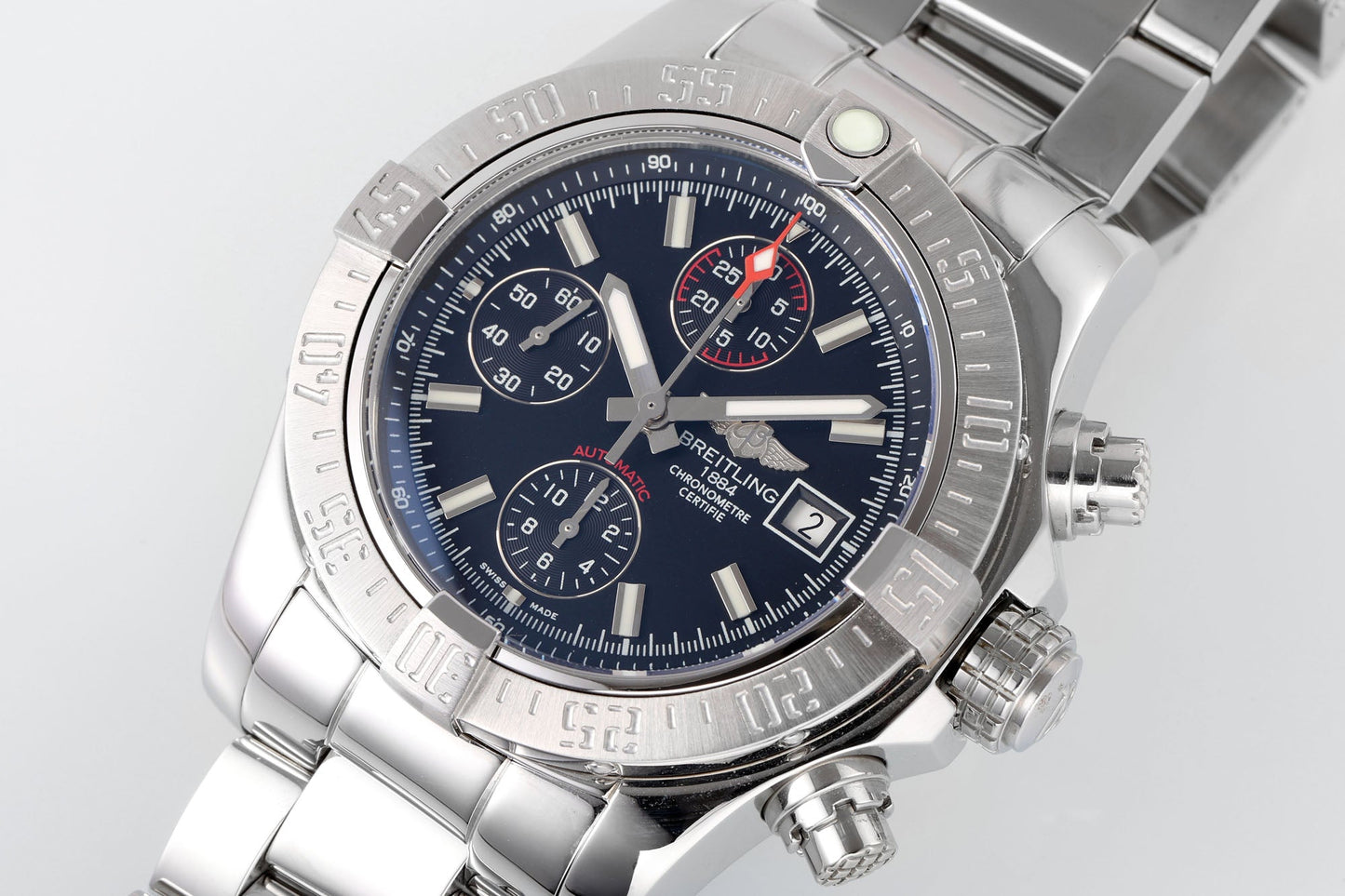 Breitling Avenger II 크로노그래프 Stainess Steel 1:1 Best Clone EF 팩토리