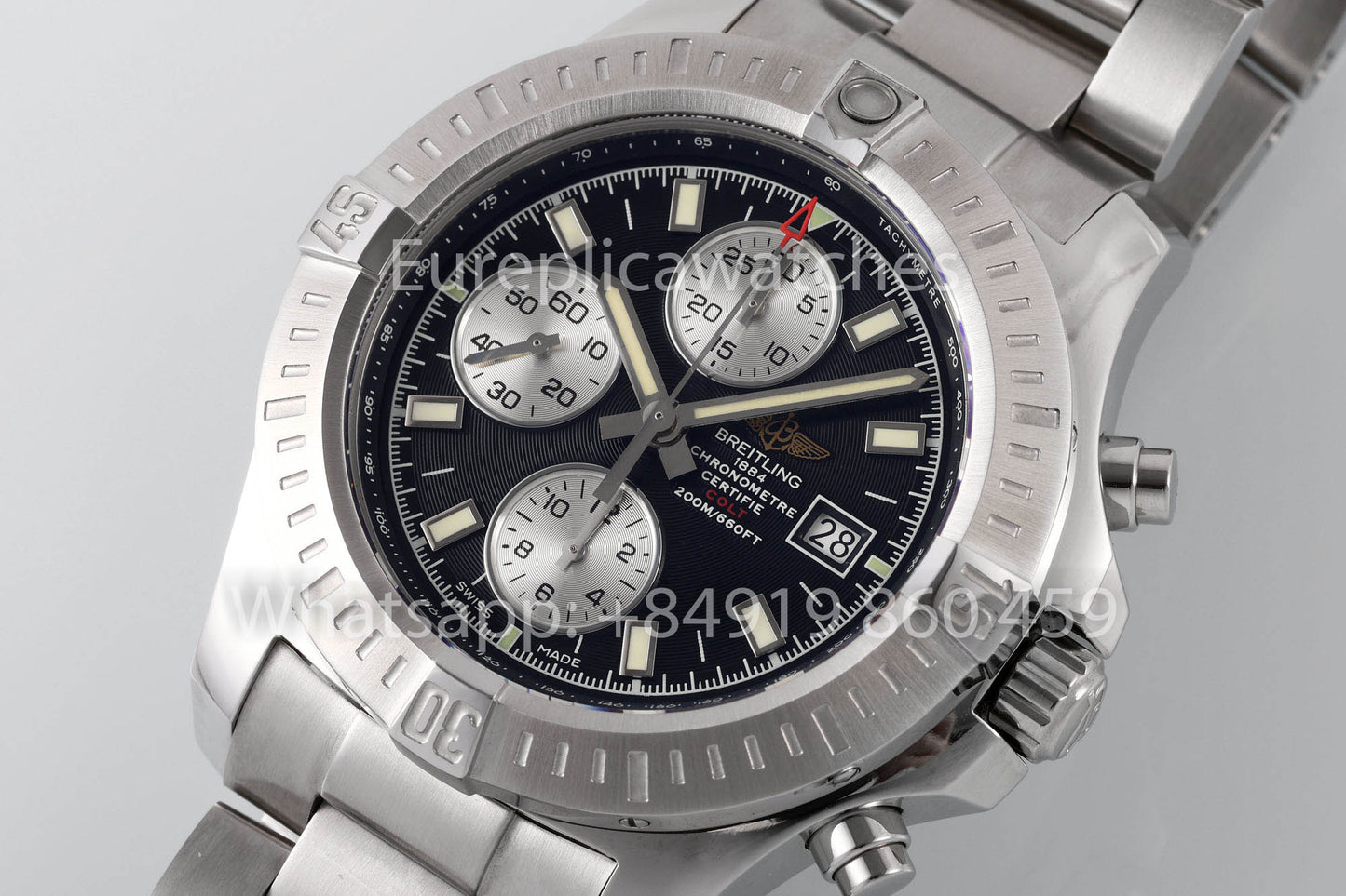 BREITLING Colt 크로노그래프 A1338811 Men's Watch 1:1 Best Clone EF 팩토리 블랙 다이얼