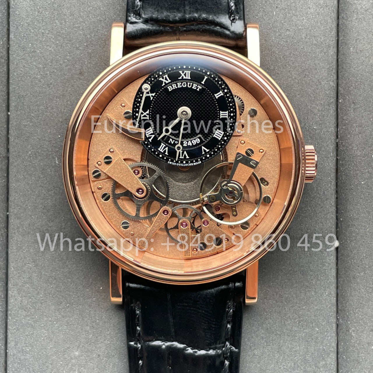 Breguet Tradition 7057BR/R9/9W6 1:1 Best 에디션 로즈 골드 Dial