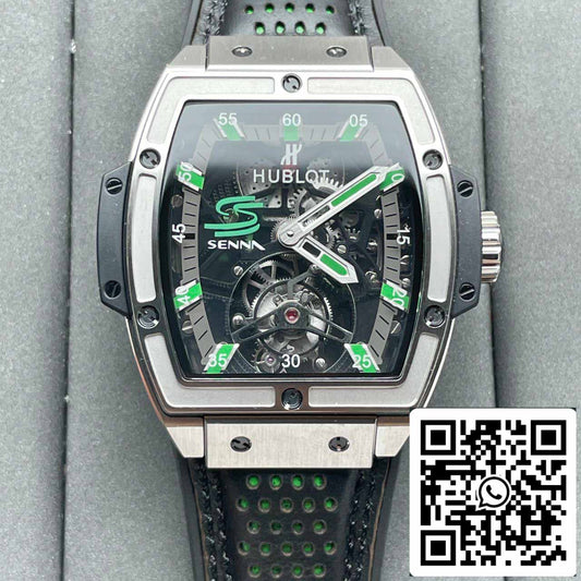 Hublot Masterpiece 투르비용 906.NX.0129.VR.AES13 1:1 Best 에디션 JB 팩토리 Скелетонизированный циферблат Swiss HUB 9006
