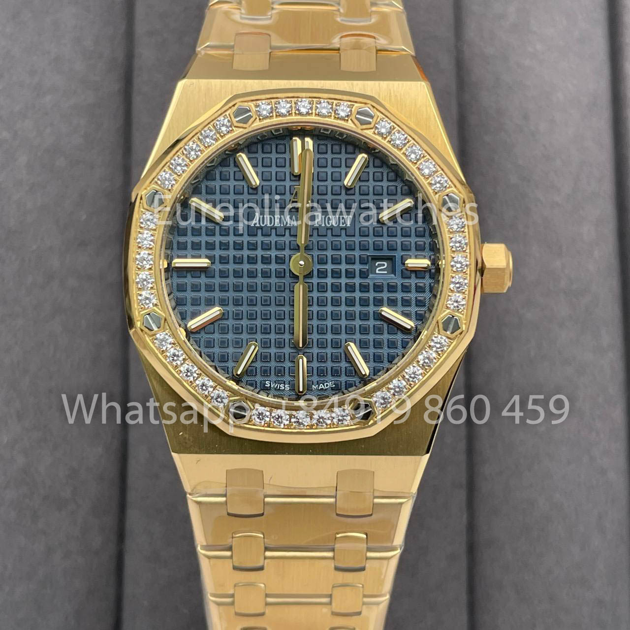오데마 피게 로열 오크 Quartz 33MM 67651BA.ZZ.1261BA.02 1:1 Best 에디션 ZF 팩토리 블루 다이얼