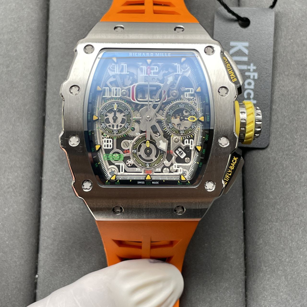 Richard Mille RM11-03 1:1 Best 에디션 KV 팩토리 Orange Strap