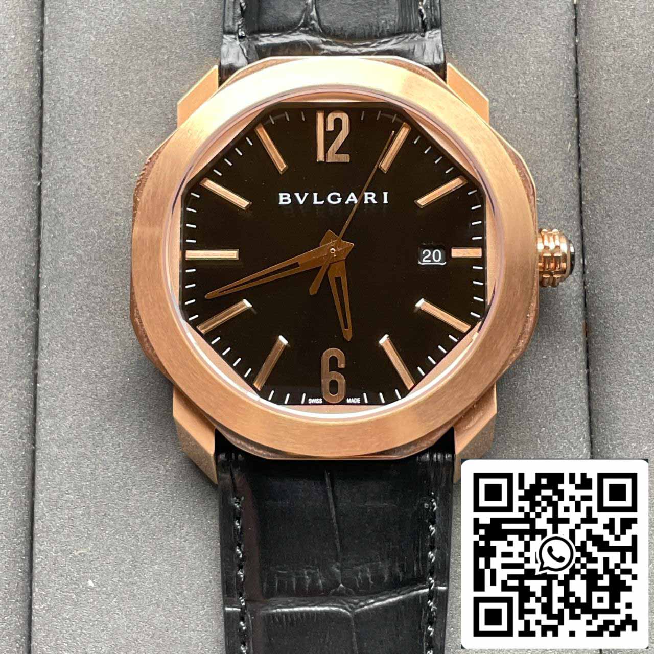 Bvlgari Octo 101963 BGOP41BGLD 1:1 Best 에디션 BV 팩토리 블랙 다이얼