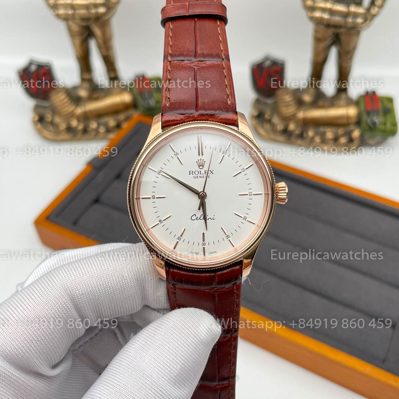 롤렉스 Cellini 50505 MKS 팩토리 1:1 Best 에디션 Swiss ETA3132 화이트 다이얼