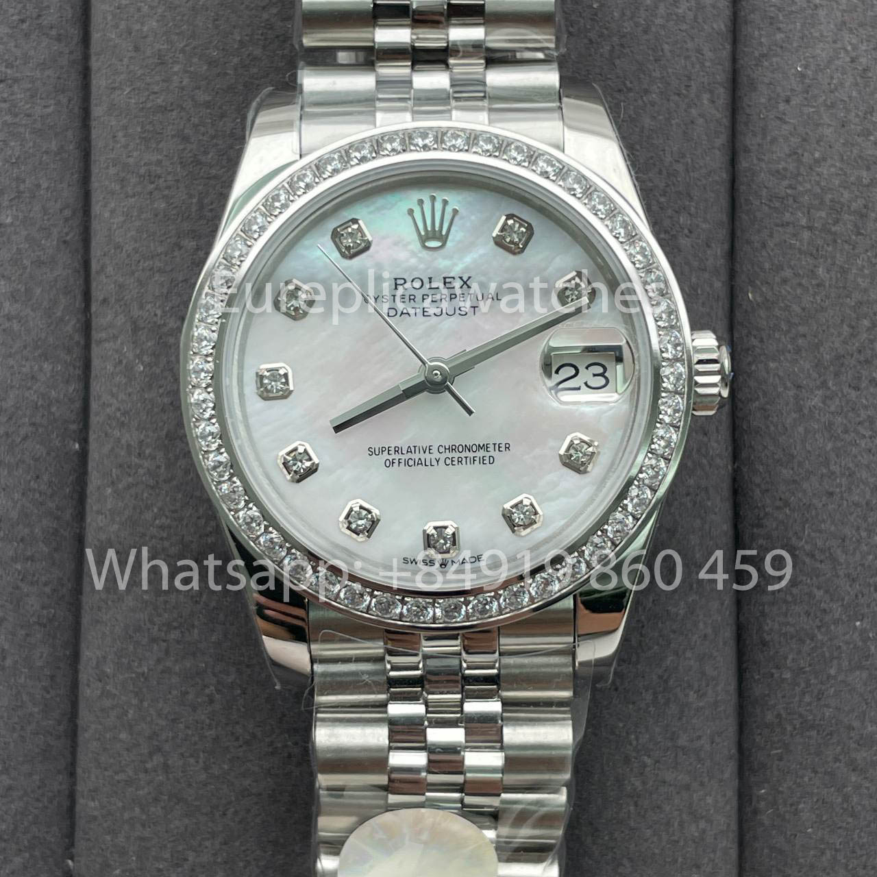 롤렉스 데이트저스트 M278384RBR-0008 1:1 Best 에디션 TW 팩토리 Mother-Of-Pearl Dial