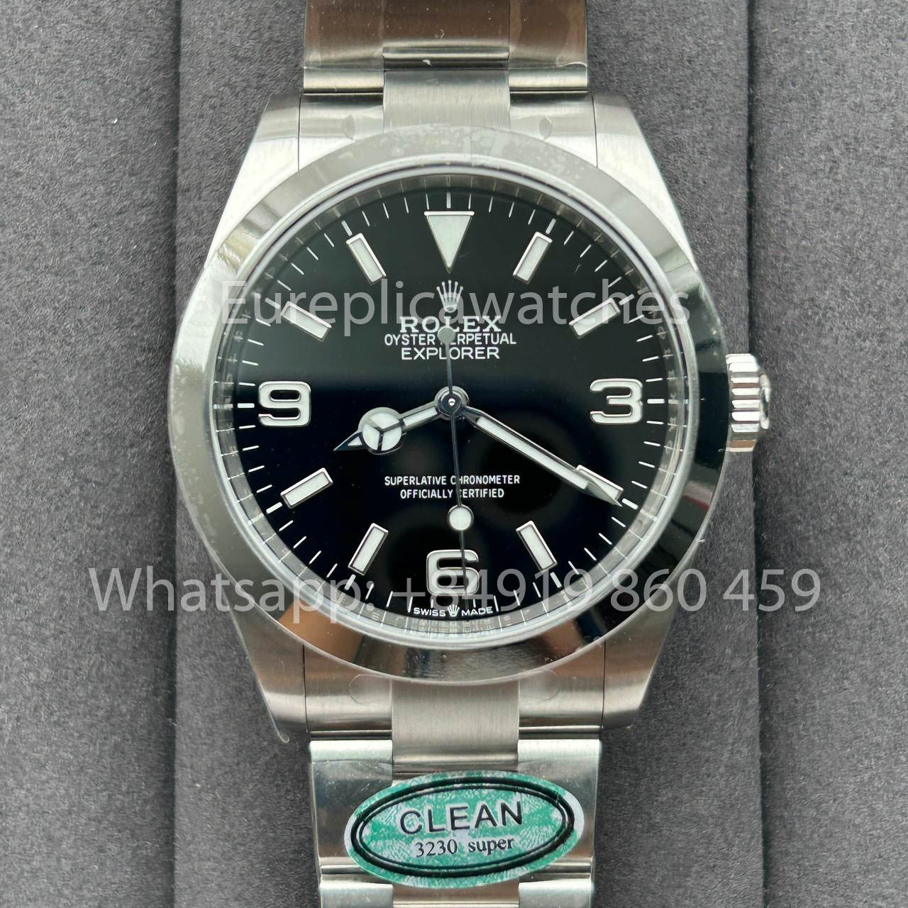 롤렉스 익스플로러 M224270 -0001 Clean 팩토리 40mm 1:1 Best Clone 블랙 다이얼