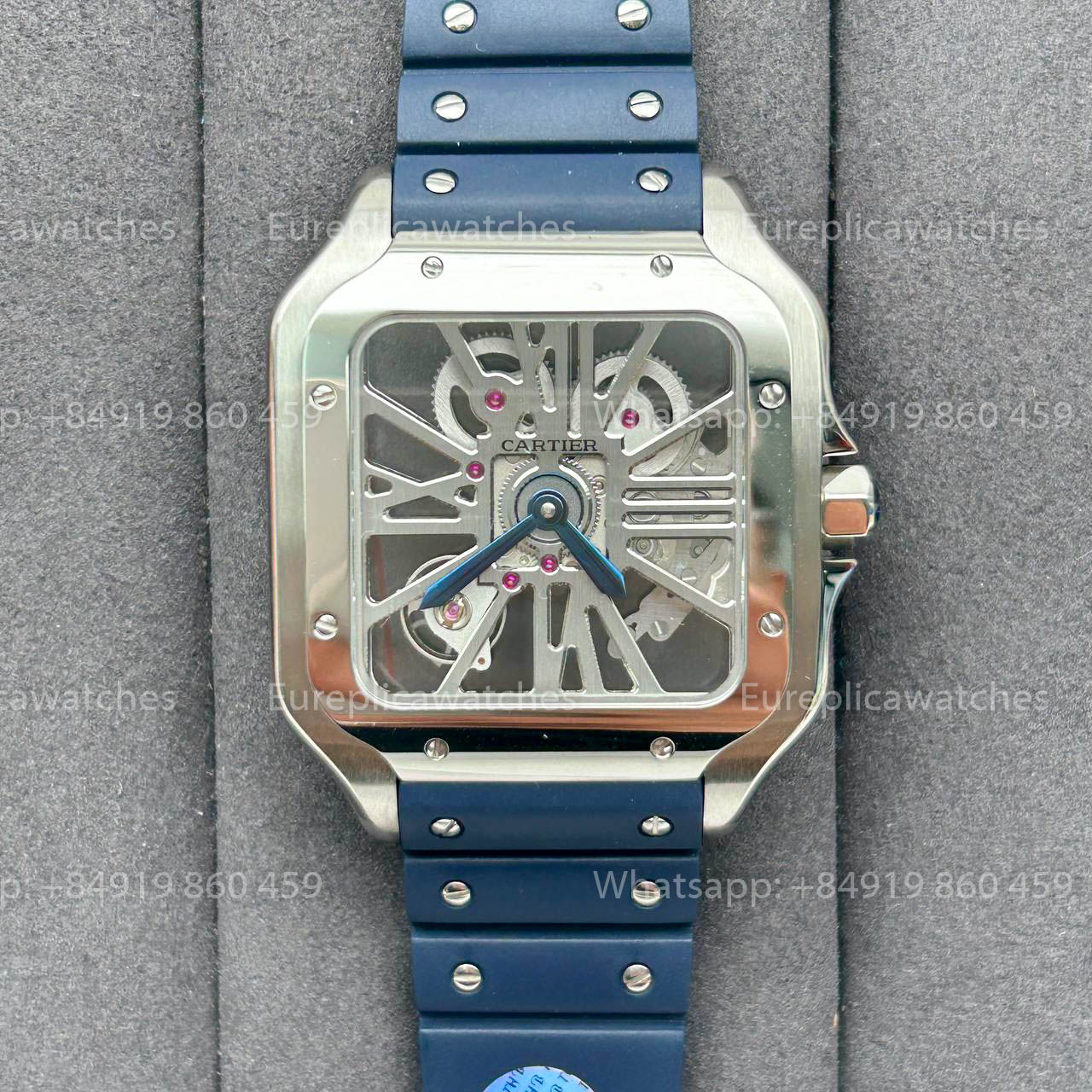 까르띠에 산토스 Skeleton 40mm W2020018 THB 팩토리 1:1 Best 에디션 화이트 bezel