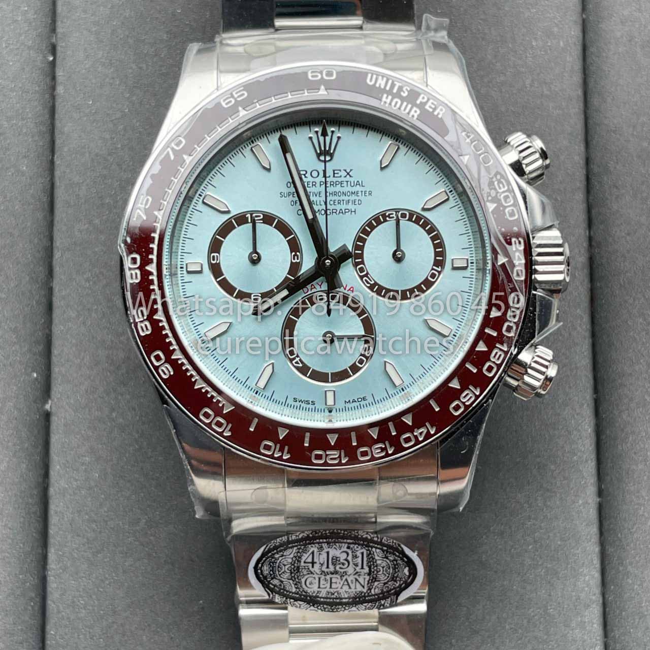 롤렉스 Cosmograph 데이토나 m126506-0002 Best Clone Clean 팩토리 4131 Movement Ice 블루
