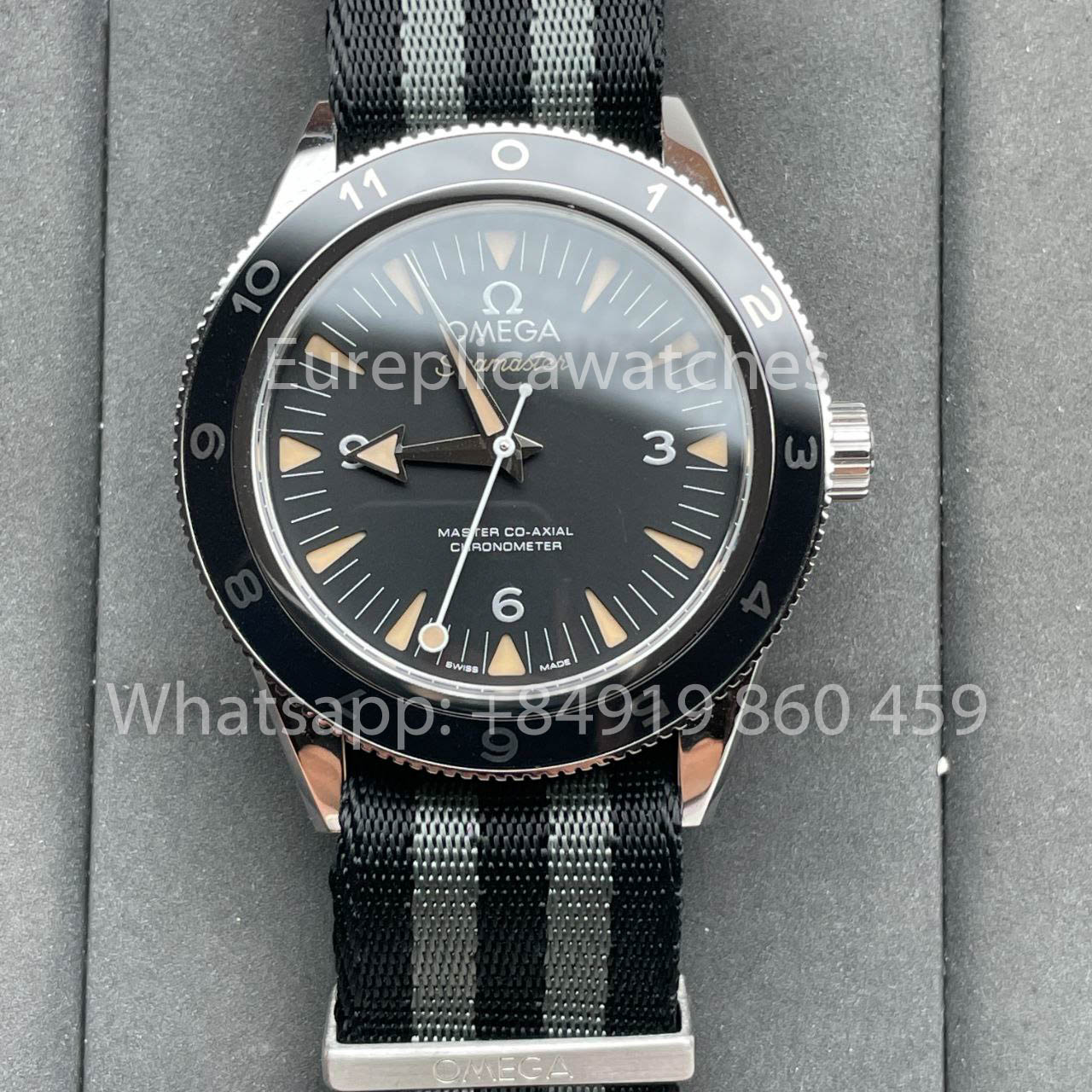 오메가 씨마스터 Planet Ocean 233.32.41.21.01.001 Omea Spectre 에디션 1:1 VS 팩토리 fabric strap