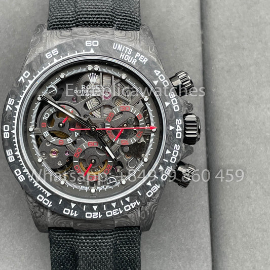 롤렉스 데이토나 Skeleton Dial Diw Custom NTPT Carbon Case 1:1 Best Clone