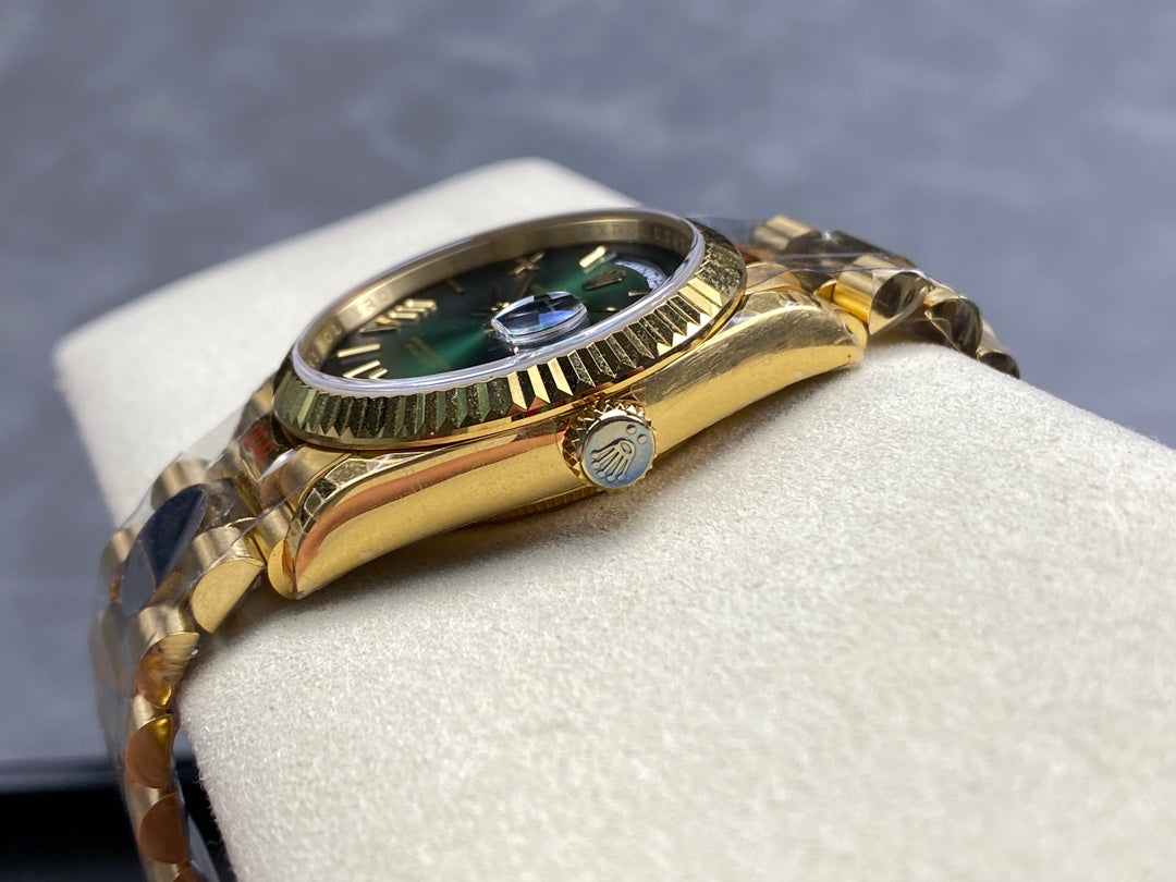 Rolex Day Date 128238-0118 옐로 골드 1:1 Best Clone 8+ 팩토리 Counterweight Version