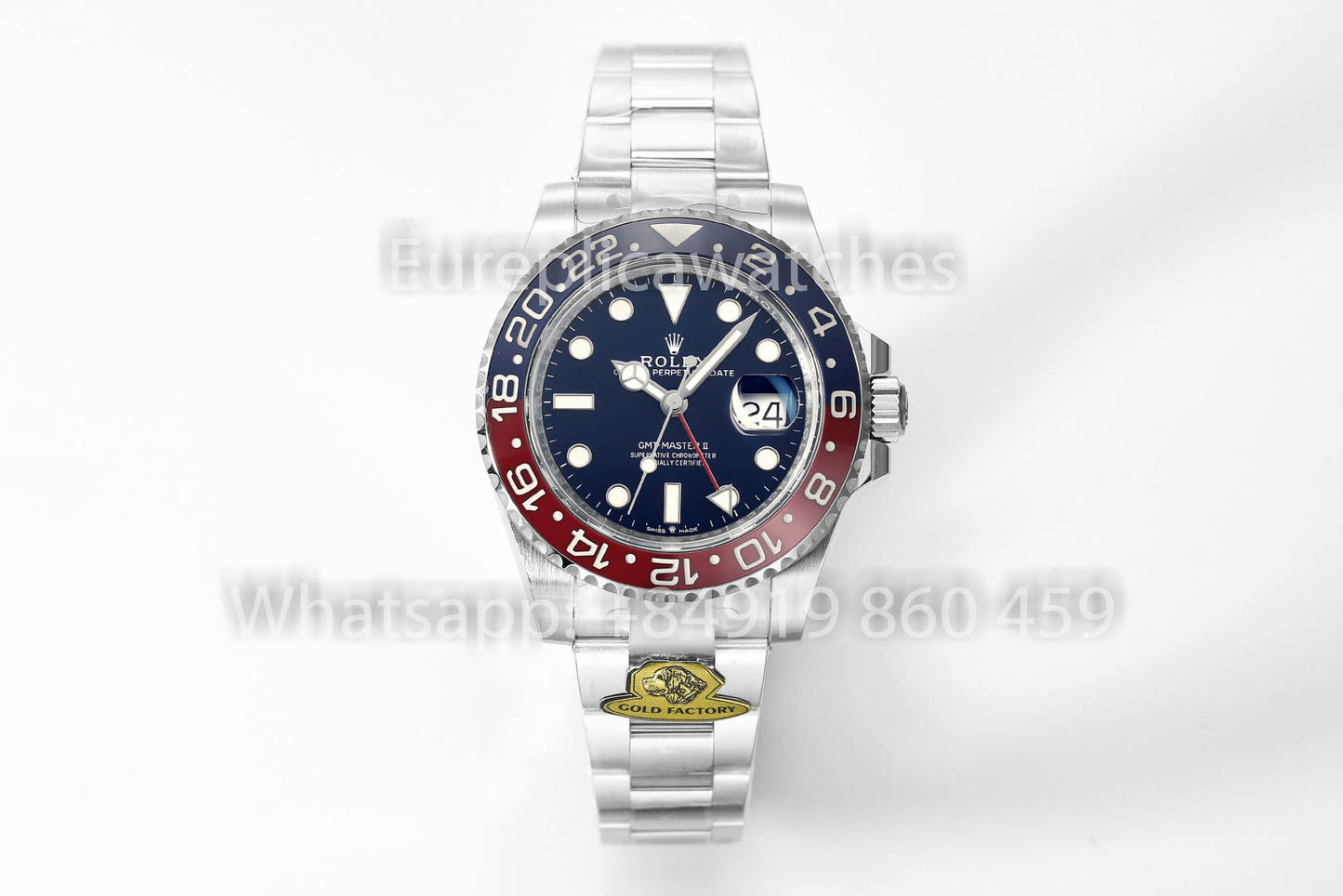 롤렉스 GMT Master II M126719blro-0003 1:1 Best Clone Gold 팩토리 블루 다이얼 V3 Ultimate