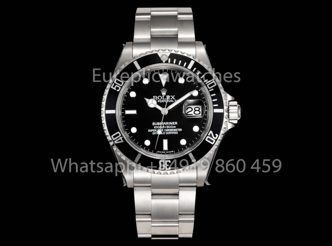 롤렉스 서브마리너 16610 Series TM 팩토리 1:1 Best Clone 블랙 Bezel Inner Ring without Text