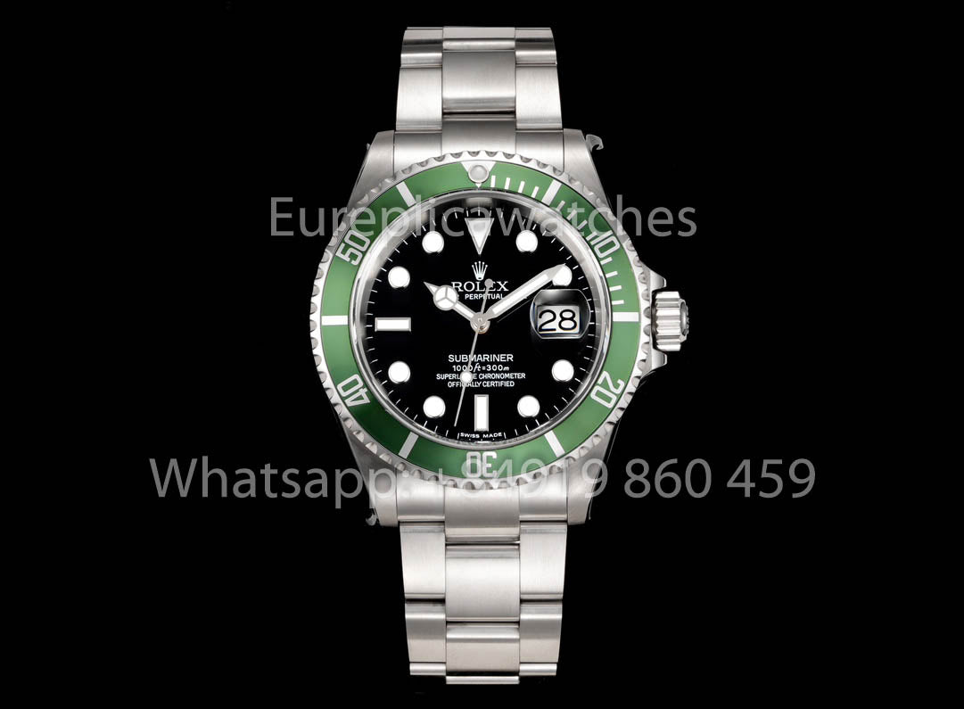 롤렉스 서브마리너 16610 Series TM 팩토리 1:1 Best Clone 그린 Bezel Inner Ring without Text