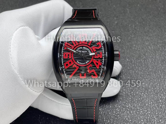 Franck Muller Vanguard V45 Vanguard Classical 1:1 Лучший клон с красным циферблатом