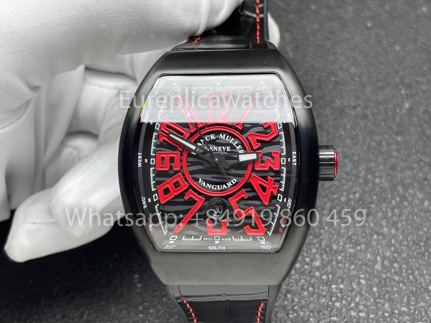 Franck Muller Vanguard V45 Vanguard Classical 1:1 Best Clone Red Dial