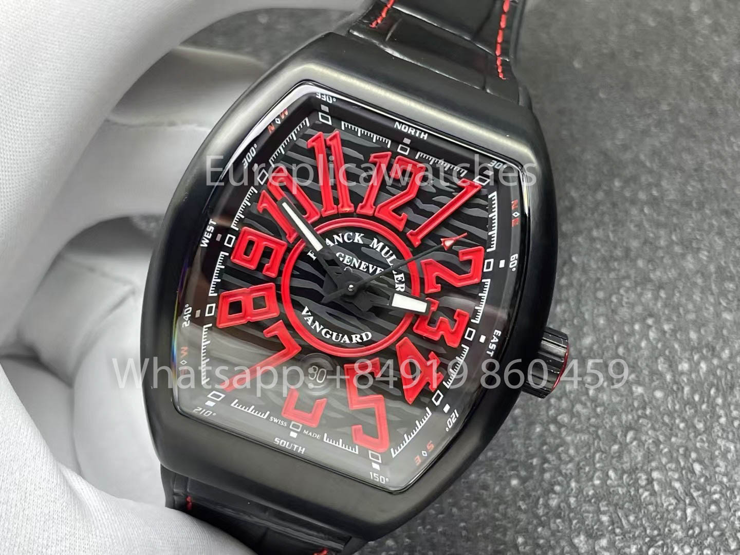 Franck Muller Vanguard V45 Vanguard Classical 1:1 Best Clone Red Dial