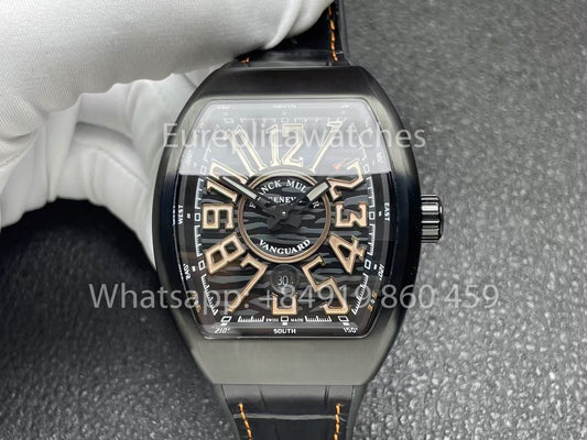Franck Muller Vanguard V45 Vanguard Classical 1:1, лучший клон, бронзовый циферблат