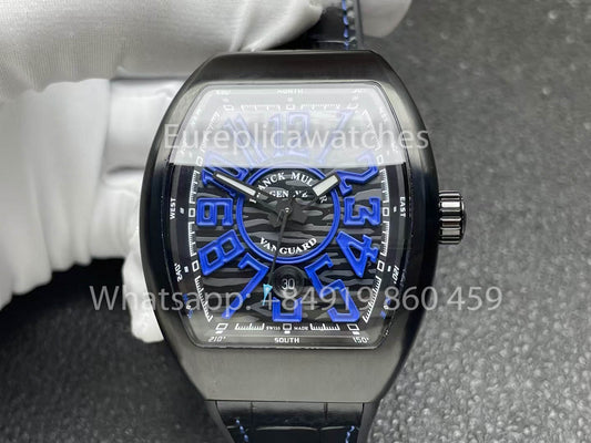 Franck Muller Vanguard V45 Vanguard Classical 1:1 Best Clone 블루 다이얼